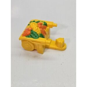 Fisher-Price Little People Yellow‎ Vegetable Cart Wagon Farm Accessory